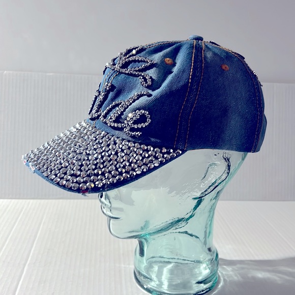BRIDE bling denim ball cap - Picture 3 of 6